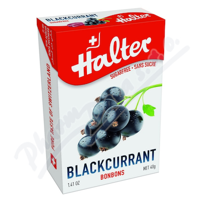 HALTER bonbóny Černý rybíz 40g blackcurran H203342