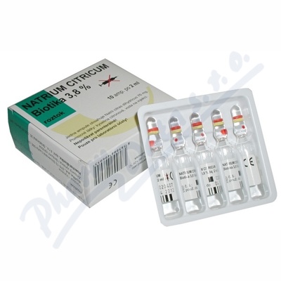 Natrium Citricum 3.8% inj.10x2ml 3.8% Biotika