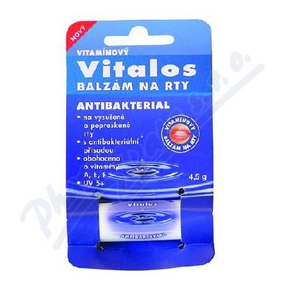 Balzám na rty vitamínový UV+15 Antibakterial 4.5g