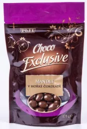 POEX Choco Exclusive Mandle v hořké čokoládě 175g