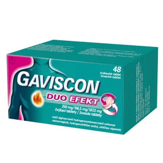 Gaviscon Duo Efekt 250mg/106.5/187.5mg tbl.48