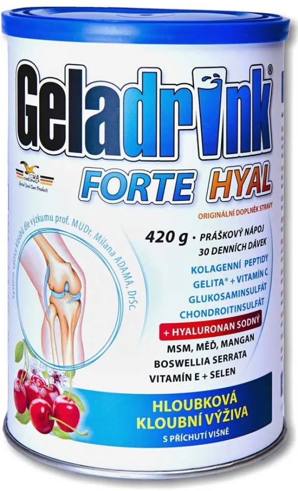 Geladrink FORTE HYAL práškový nápoj višeň 420g