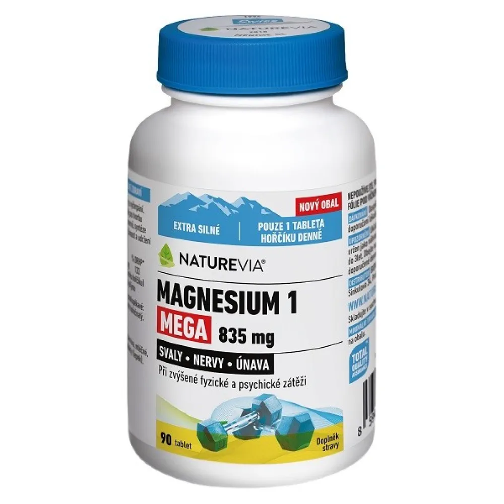 Swiss Naturevia Magnesium 1 MEGA 835 mg, 90 tablet