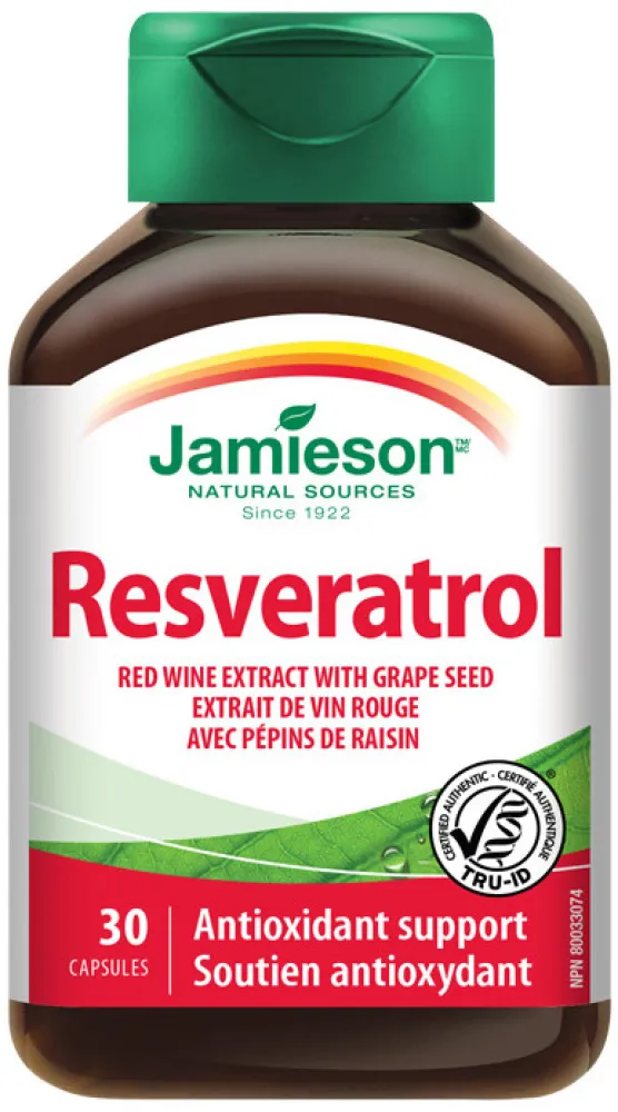 JAMIESON Resveratrol 50mg extr.z červ.vína cps.30