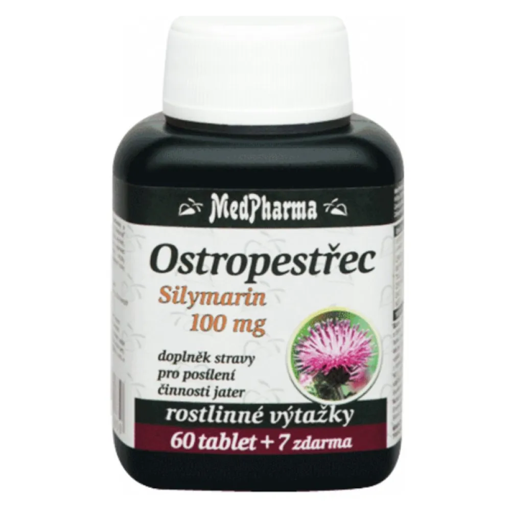 MedPharma Ostropestřec (Silymarin 200mg) tbl.67