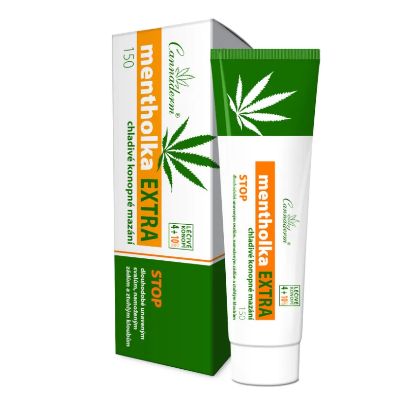 Cannaderm Mentholka EXTRA chladivé mazání 150ml