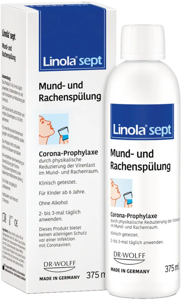 Linola sept Roztok na kloktání a výplach úst 375ml