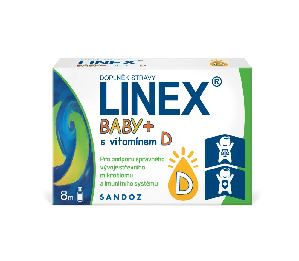 Linex Baby + s vitamínem D 8ml