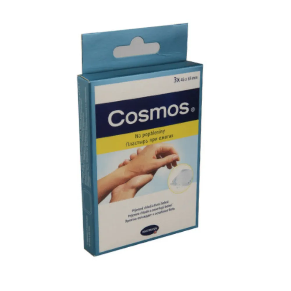 COSMOS náplasti Na popáleniny 45x65mm 3ks