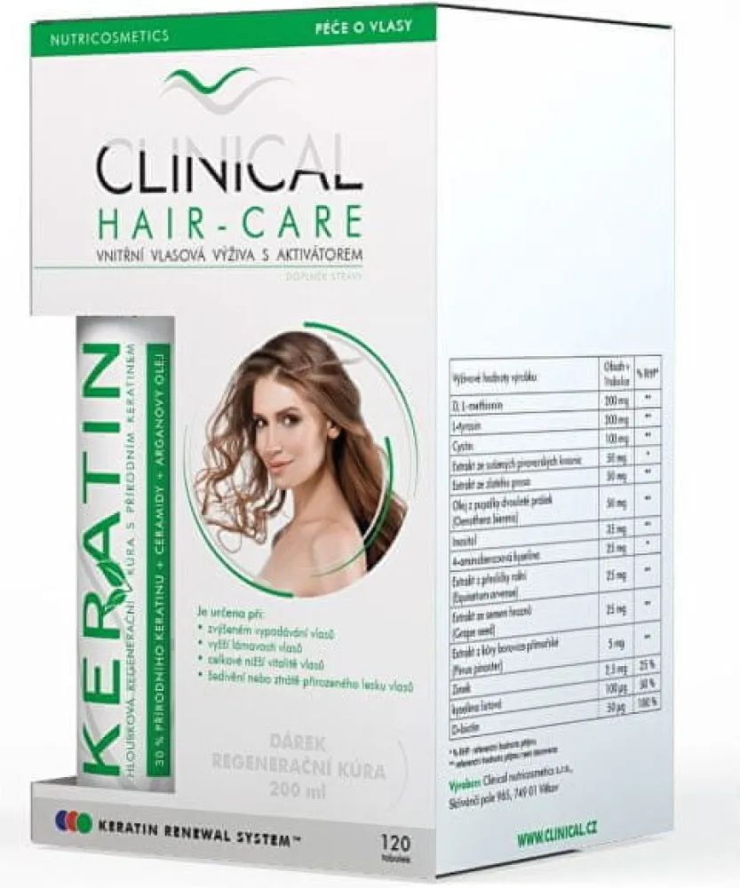 Clinical Hair-Care tob.120+keratin 100ml 4měs.kúra