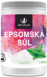 Allnature Epsomská sůl Máta 1000g
