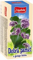 Apotheke Dobrá paměť s ginkgo biloba čaj 20x1.5g