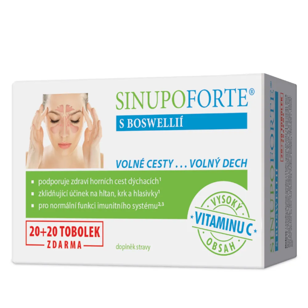 SINUPO Forte s Boswellií 20+20 tob.