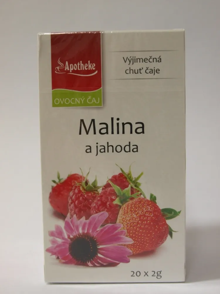 Apotheke Malina a jahoda s echinaceou čaj 20x2g
