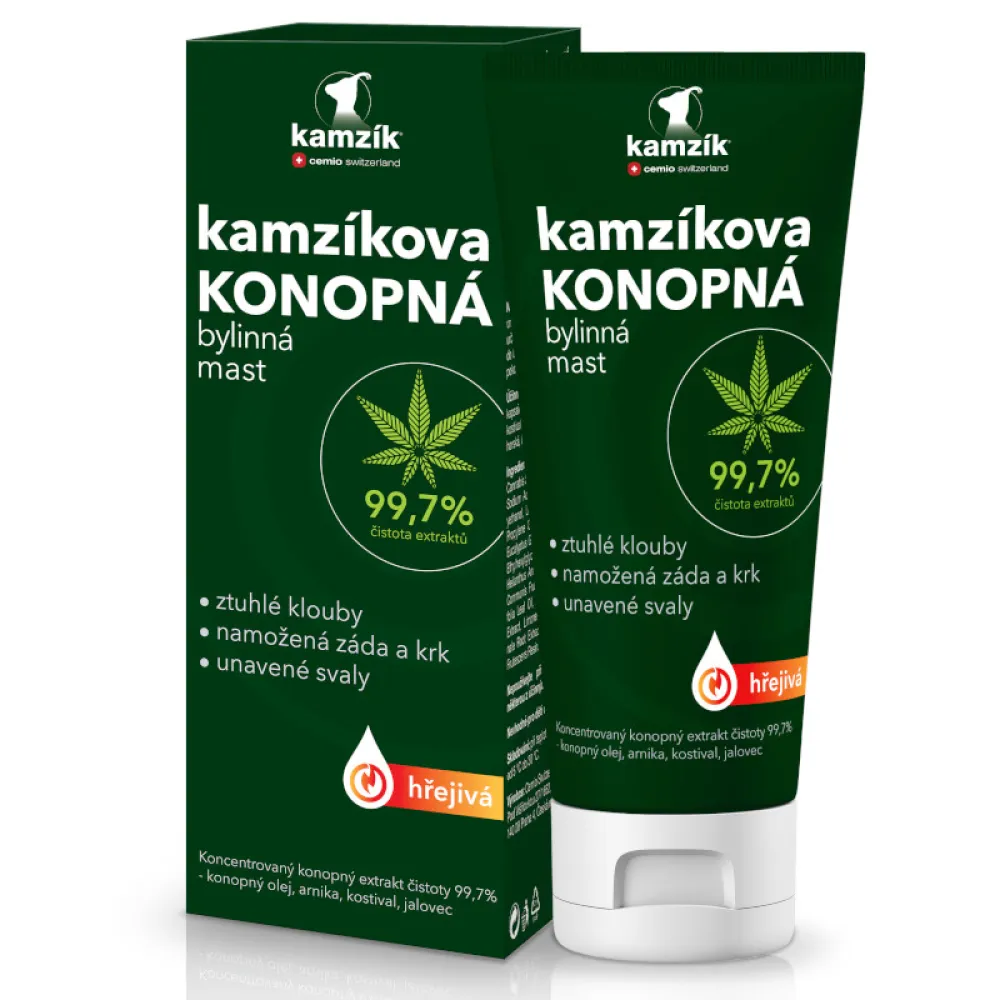 Cemio Kamzíkova konop.mast hřejivá 200ml NEW ČR/SK