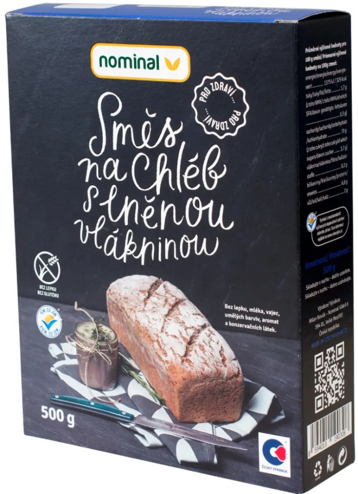 Nominal směs na chléb s lněnou vlákninou 500g