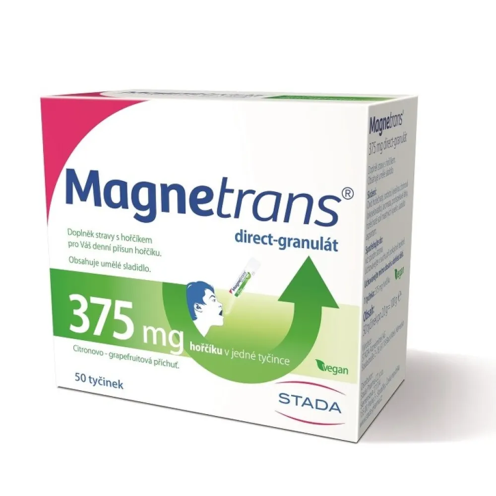 Magnetrans 375mg 20 tyčinek granulátu