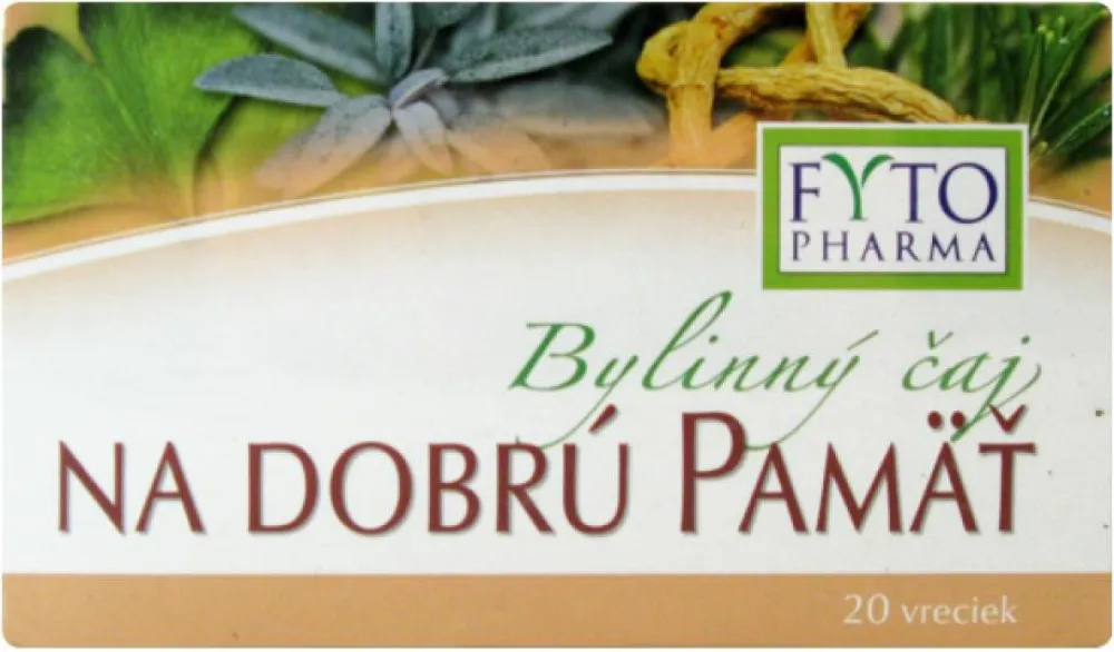 Bylinný čaj na dobrou paměť 20x1.25g Fytopharma
