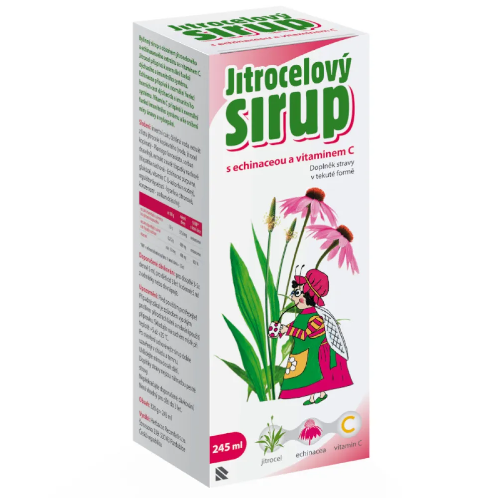 Herbacos Jitrocelový sirup s Echinac.a vit.C 320g