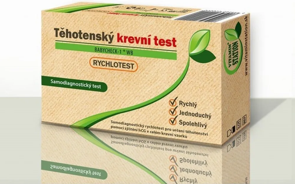 VITAMIN STATION Rychlotest Těhotenský krevní test