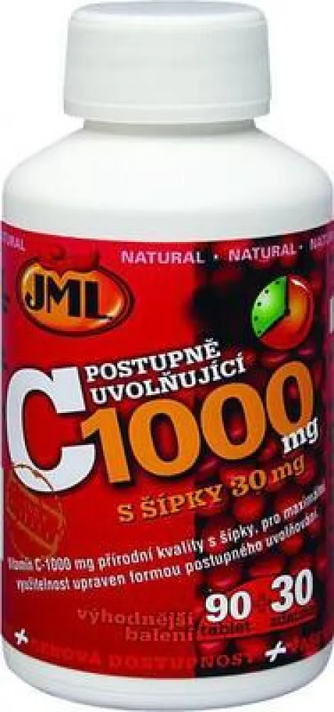 JML Vitamin C tbl.120x1000mg post.uvol.s šípky