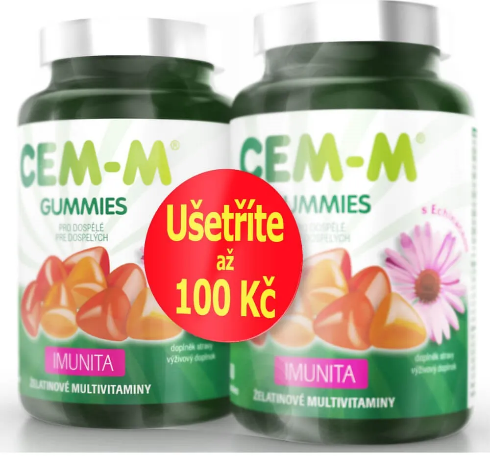 CEM-M gummies Imunita tbl.60+60 AKCE 100 Kč sleva