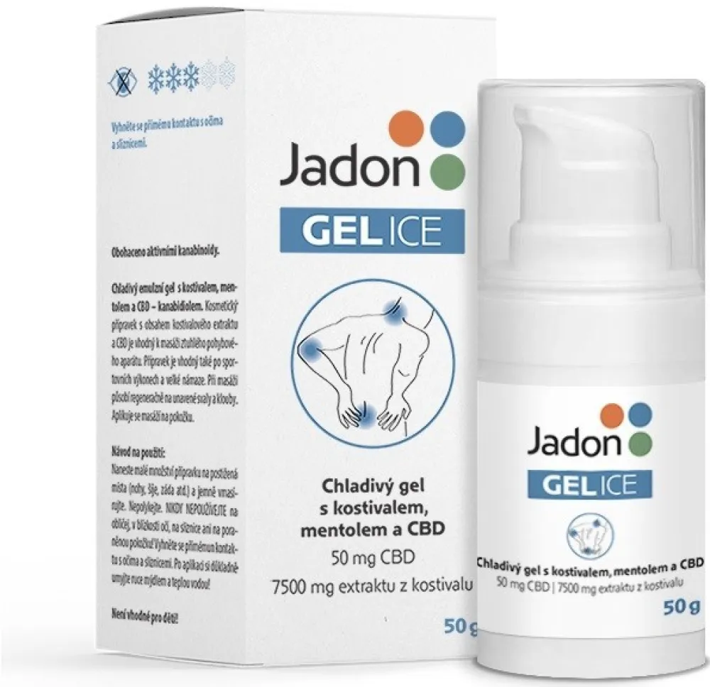Jadon GEL ICE chladivý gel s kostivalem a CBD 50g
