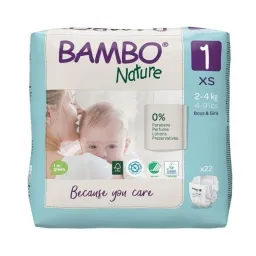 Bambo Nature 1 dětské plenkové kalhotky 2-4kg 22ks