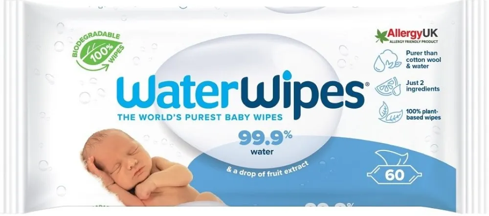 WATERWIPES 100% bioodbouratelné ubrousky 60ks