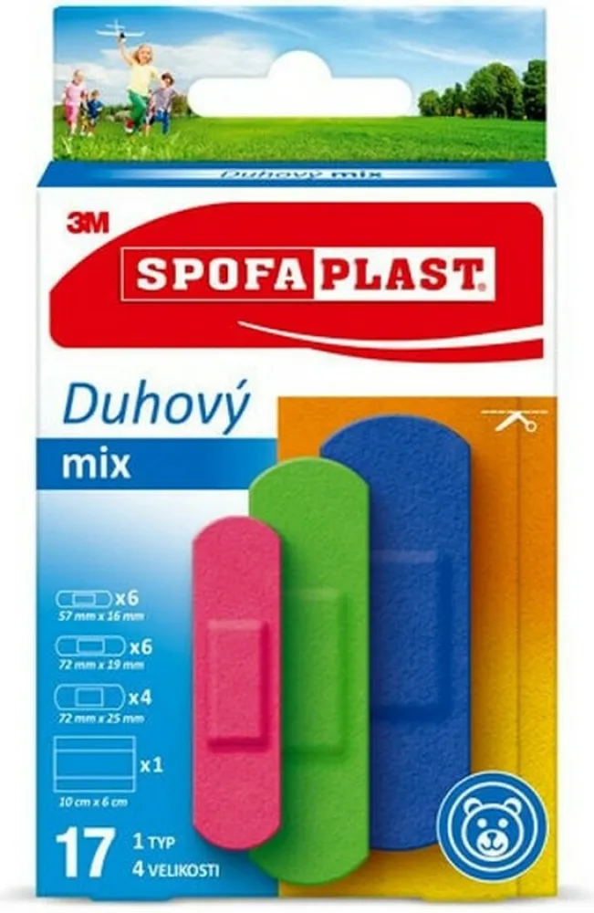 3M Spofaplast 606 Duhový mix 17ks