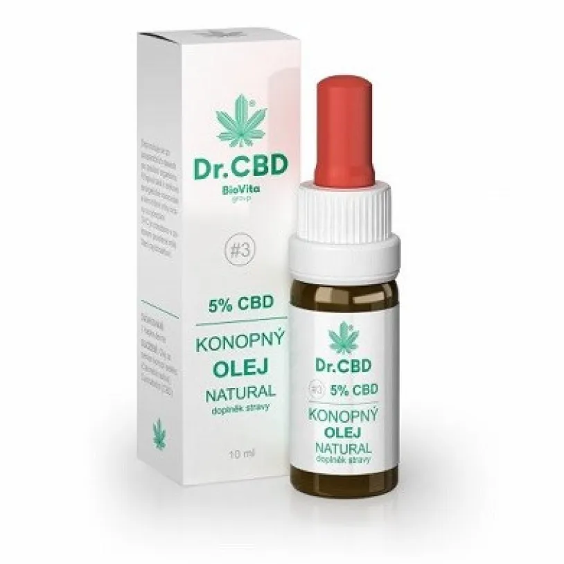 Dr.CBD 5% CBD konopný olej 10 ml