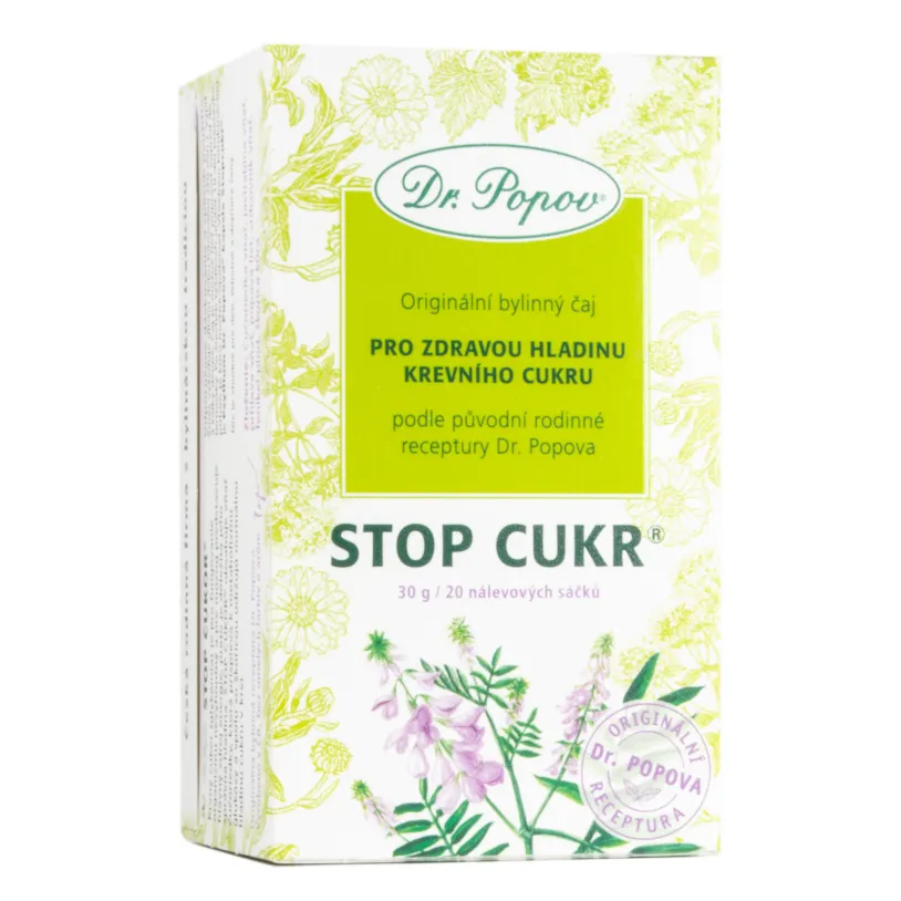 Dr.Popov Čaj Stop cukr 20x1.5g