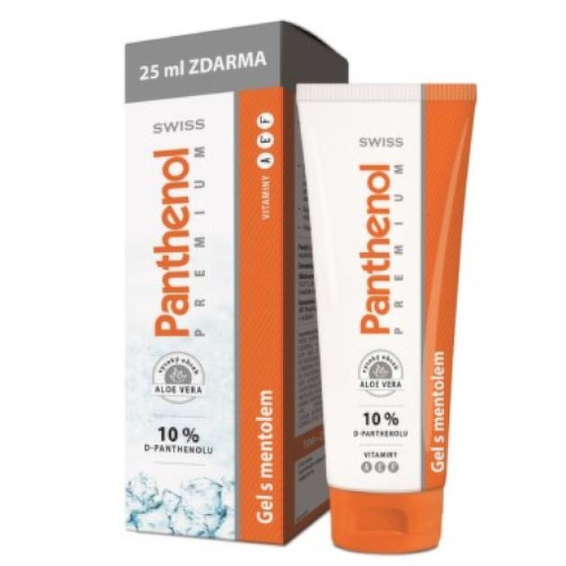 Panthenol 10%Swiss PREMIUM gel s mentolem 100+25ml