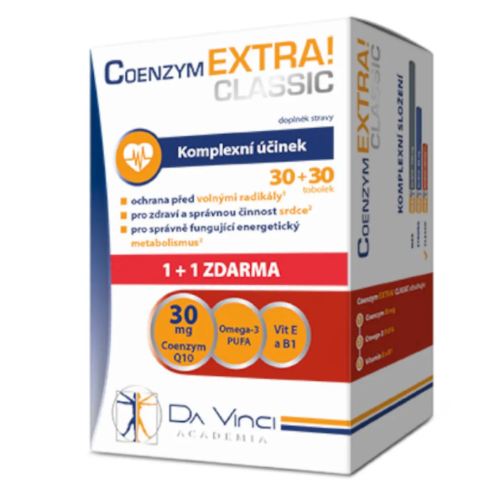 Coenzym EXTRA! Classic30mg DaVinci tob.30+30ZDARMA