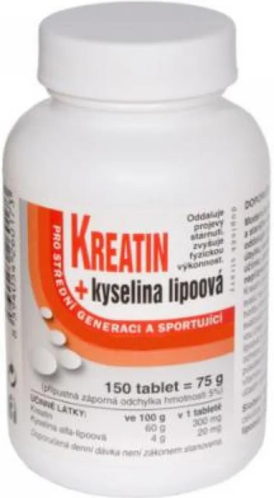 NATURVITA Kreatin+Kyselina lipoová tbl.150