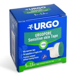URGO PORE Náplast netkaný textil 2.5cmx5m NOVÁ