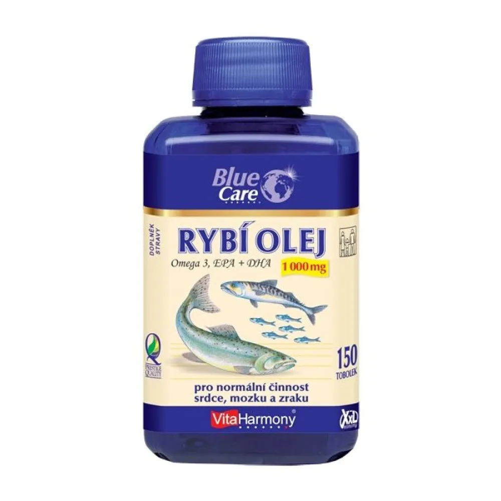 VitaHarmony Rybí olej Omega 3 1000 mg 150 tobolek