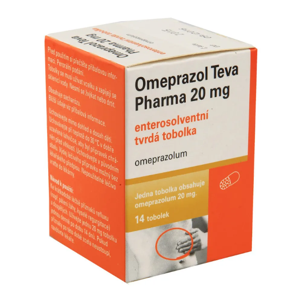 Omeprazol Teva Pharma 20mg cps.etd.14