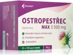 Ostropestřec Max 3500mg cps.45+15