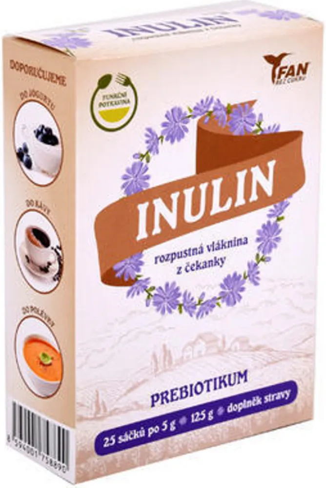 Inulin rozpustná vláknina 25x5g