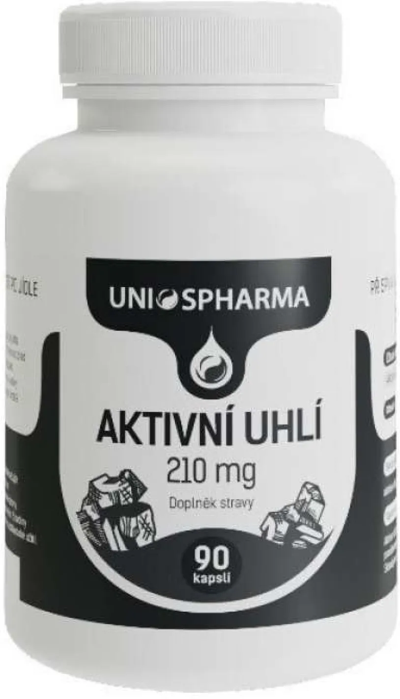Uniospharma Aktivní uhlí 210mg tbl.90