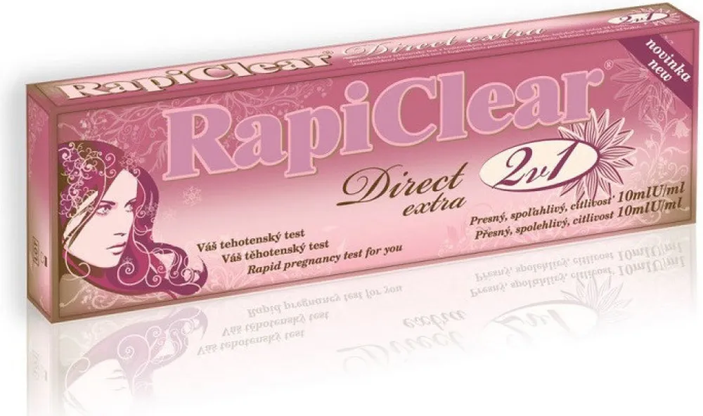 Těhotenský test RapiClear Direct extra 2v1 2ks