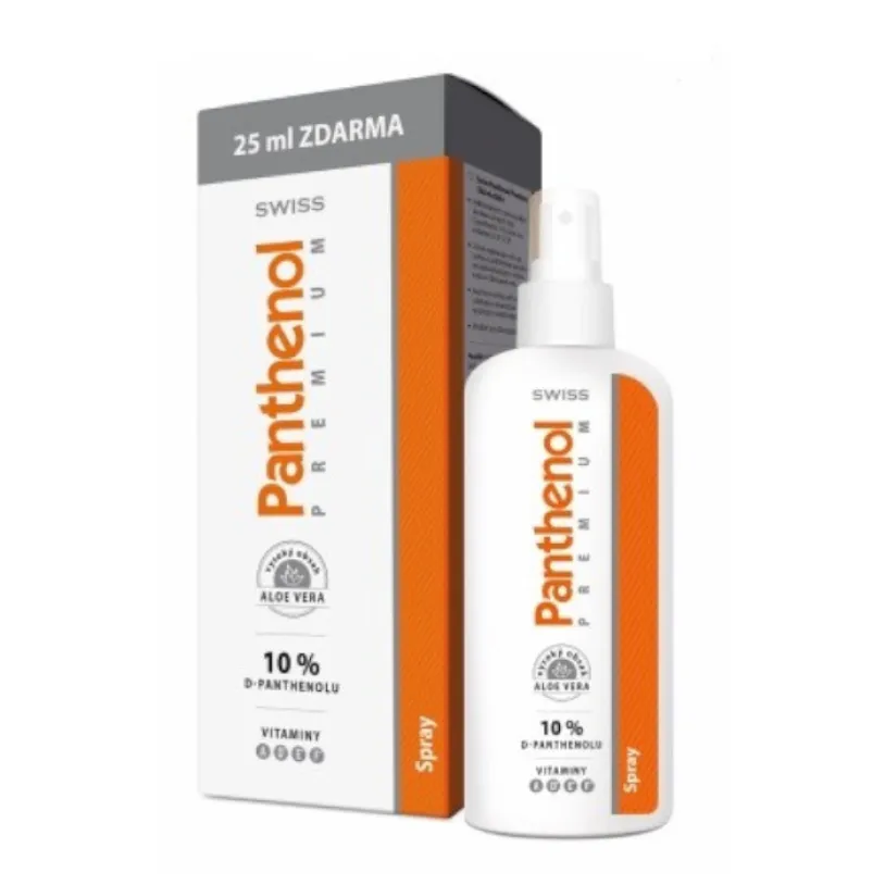 Panthenol 10% Swiss Premium spray 150+25ml ZDARMA