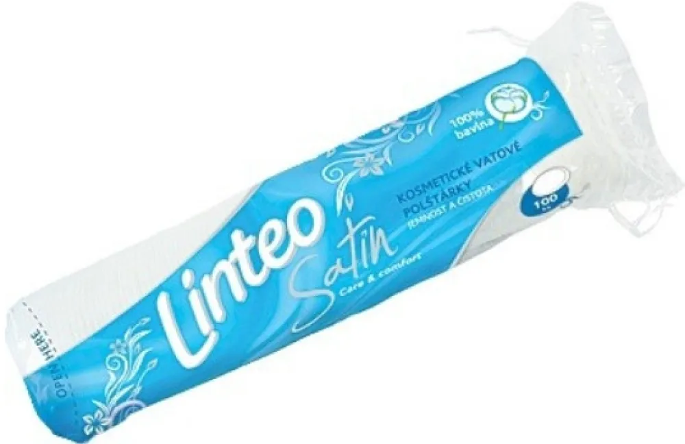 Linteo Vatové polštářky Bílé 100ks