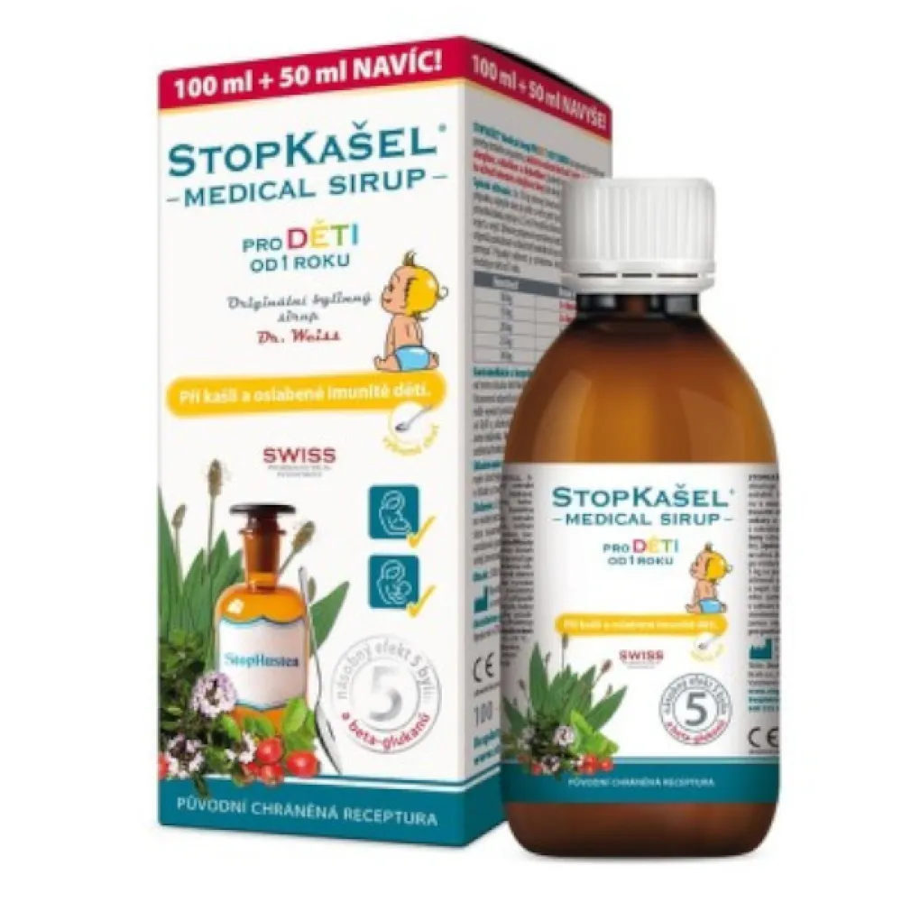 STOPKAŠEL Medical sirup OD 1 ROKU 100+50ml NAVÍC