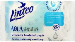 Linteo Vlhčený toaletní papír Aqua Sensitive 60ks