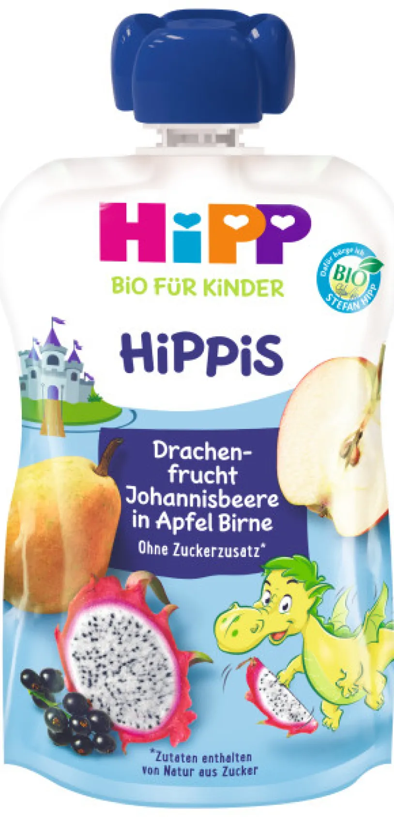 HiPP Hippis Jabl-Hruš-Dračí ov.-Rybíz BIO 1r 100g