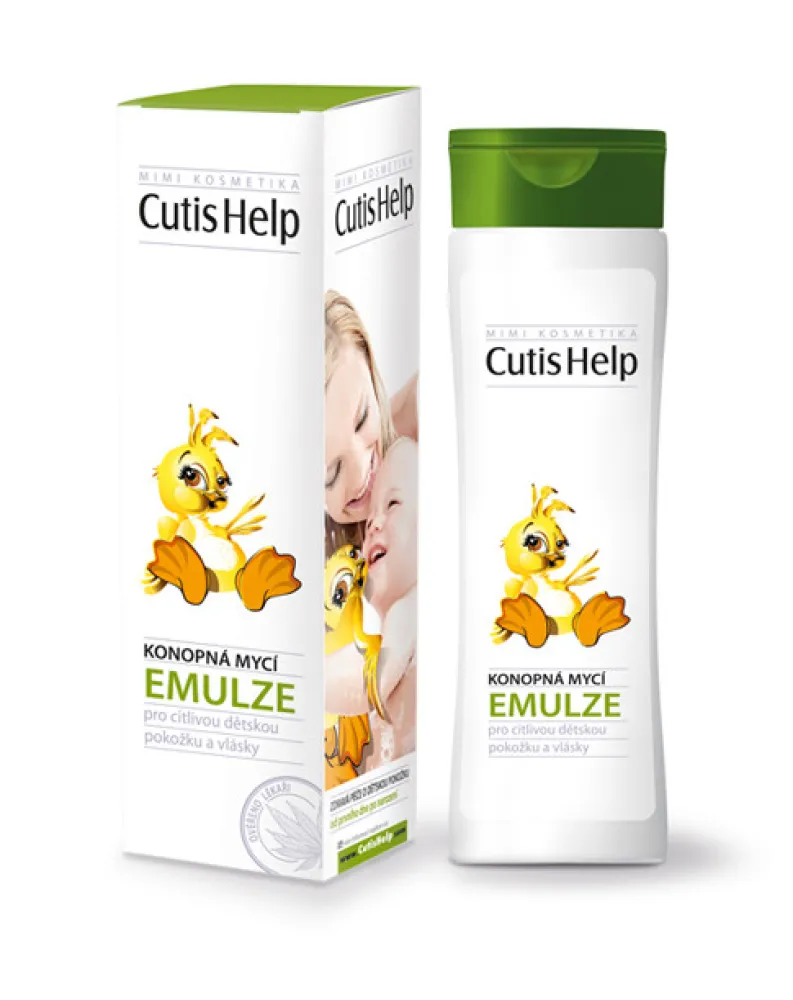 CutisHelp konopná mycí emulze dětská 200 ml