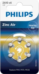 Baterie do naslouchadel Philips ZA10B6A/00 6ks