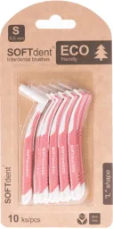SOFTdent ECO mezizubní kartáček zahnutý 0.5mm 10ks